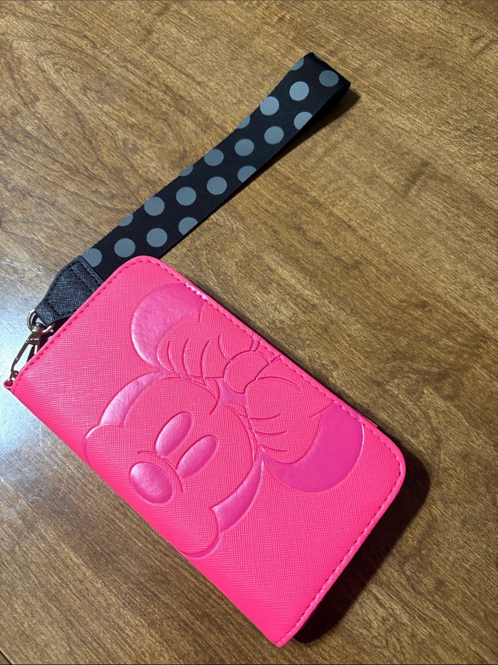 Hot Pink Minnie Mouse Wristlet Phone Case